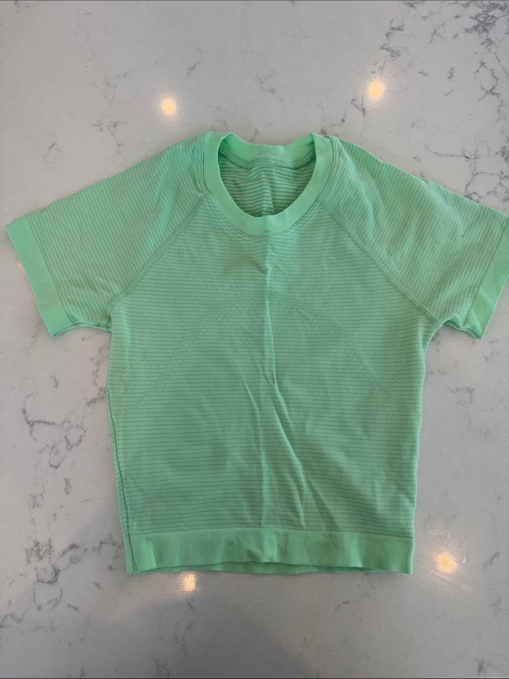 lululemon athletica Mint Green Ribbed Crop Top